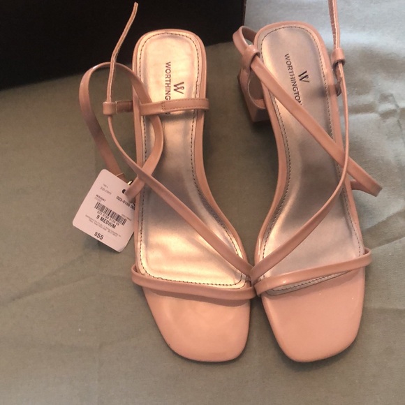 NWT Worthington heeled sandals size 9 nude - Picture 2 of 5